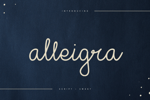 Alleigra: A Flowing Script Font for Modern Web Design