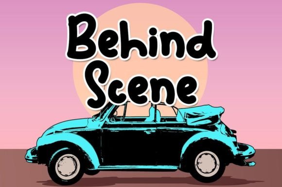 Behind Scene: A Sweet Script Font for Crafters