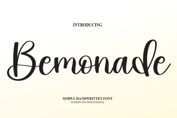 Bemonade: An Elegant Handwritten Font for Editorial Design