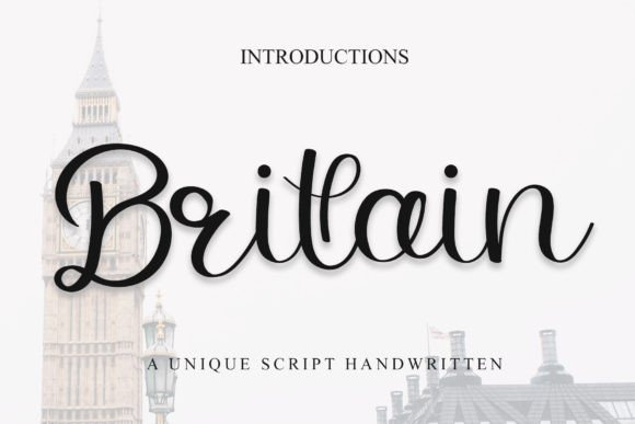 Britain: A Handwritten Typeface for Editorial Design