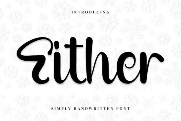 Designing with Either: A Handwritten Font for Modern Web Layouts