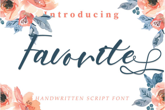 Favorite: An Elegant Handwritten Font for Editorial Design