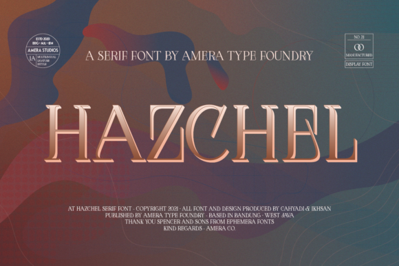 Hazchel Serif Font for Crafters