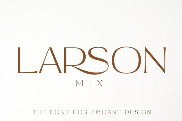 Larson Mix: A Delicate Sans Serif Font for Crafters