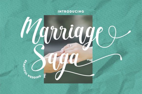 Marriage Saga: The Elegant Font for Campaign Clarity