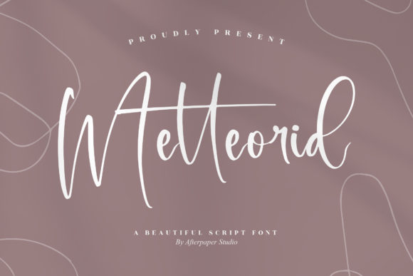 Metteorid Font: Elegant Script for Crafters