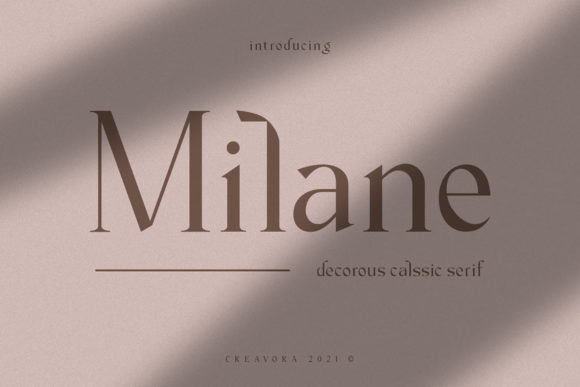 Milane: A Serif Font for Elegant Editorial Design