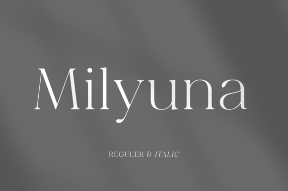 Milyuna: A Serif Font for Bold Campaigns