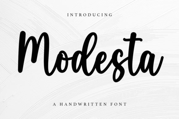 Modesta: A Handwritten Font for Elegant Web Design