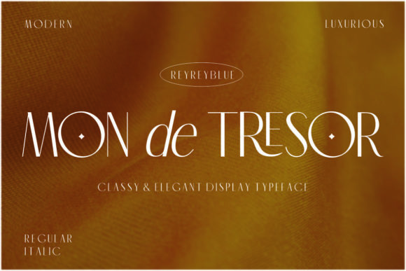 Mon De Tresor: A Refined Sans Serif Typeface for Luxury Brands