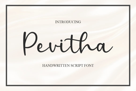 Pevitha: A Handwritten Typeface for Editorial Design