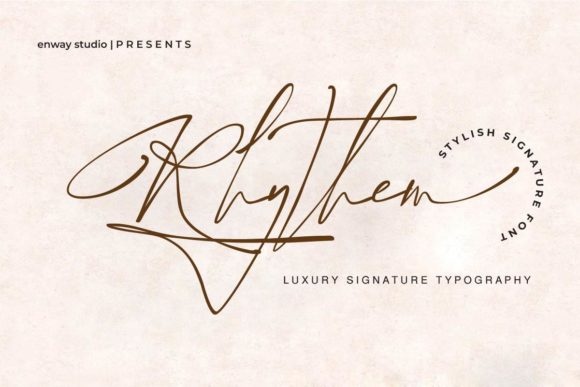 Rhythem Signature: A Script Font for Editorial Design