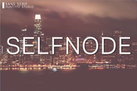 Selfnode: A Clean Sans Serif Font for Editorial Design