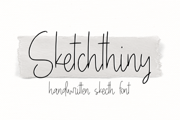 Sketchthiny: A Delicate Handwritten Font for Web Design