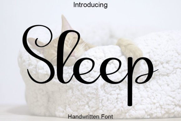 Sleep Font: Elegant Handwritten Typography for Editors
