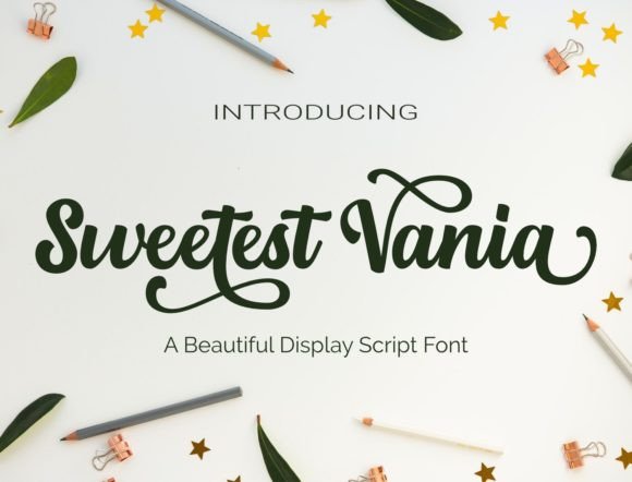 Sweetest Vania: A Handwritten Font for Editorial Design